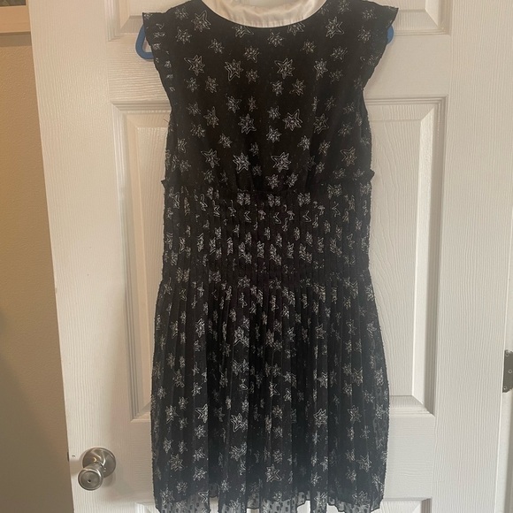 Kate Young for Target Shimmery Star Print Black Dress size small - Picture 8 of 16